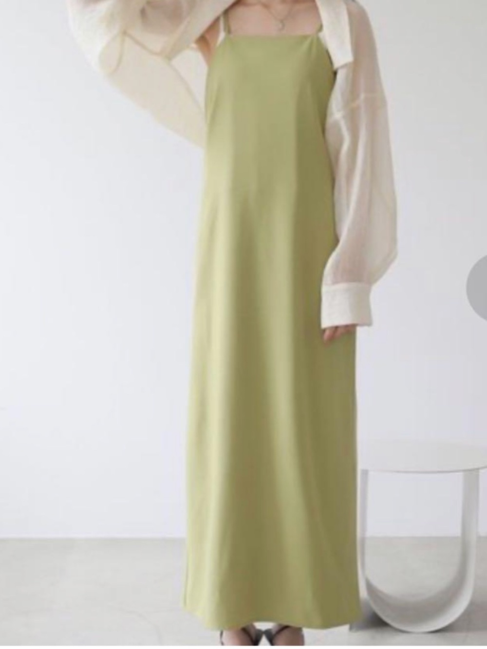 Green Maxi Dress (without blouse) – Japanese brand